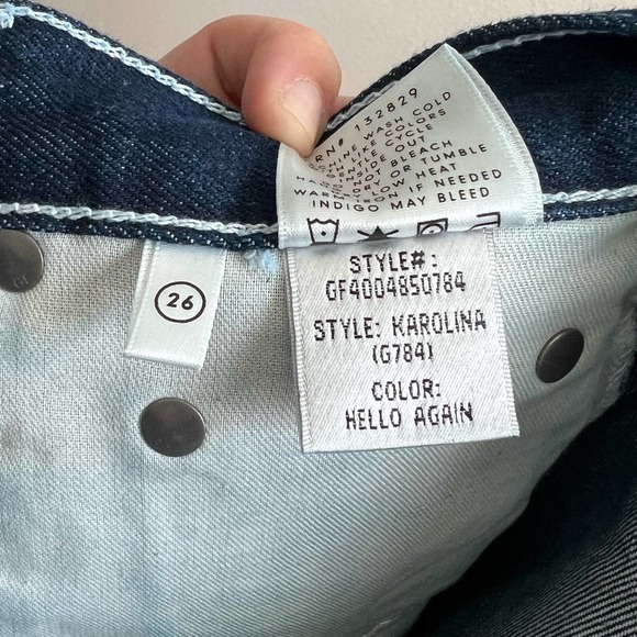 Grlfrnd Karolina Hello Again Button Fly High Rise Skinny Denim Jeans Women’s 26 - Picture 8 of 8